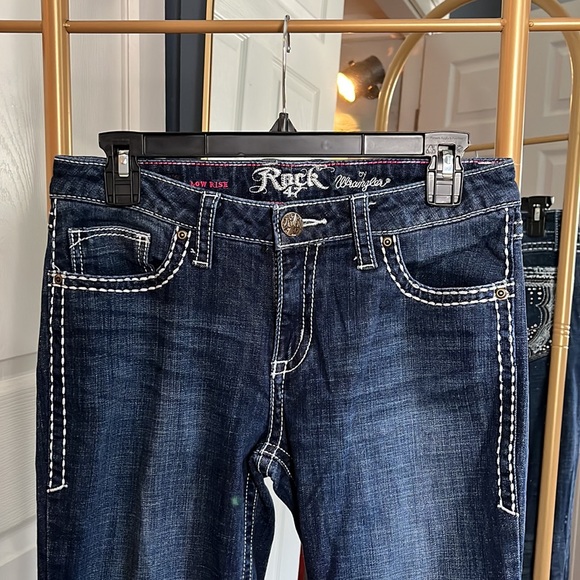Rock 47 Wrangler Low Rise Boot-cut Jeans - 28x32 - Picture 3 of 7